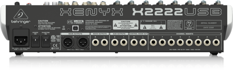 XENYX X2222USB 22-Input Mixer with British EQs - Image 2