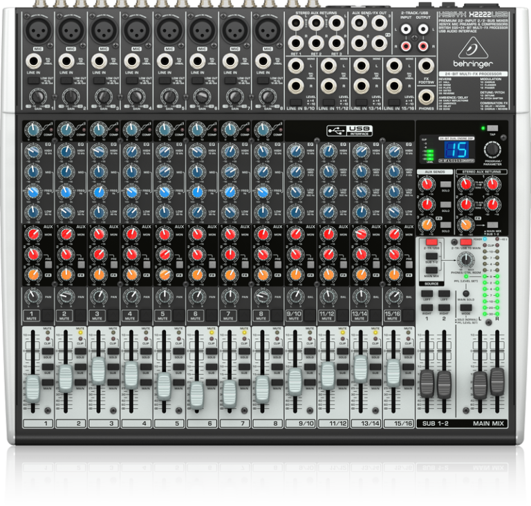 XENYX X2222USB 22-Input Mixer with British EQs - Image 3